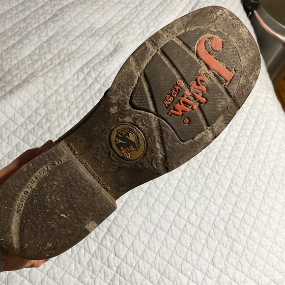 Women’s Justin square-toed boots. Size 9 1/2B. - Picture 5 of 6